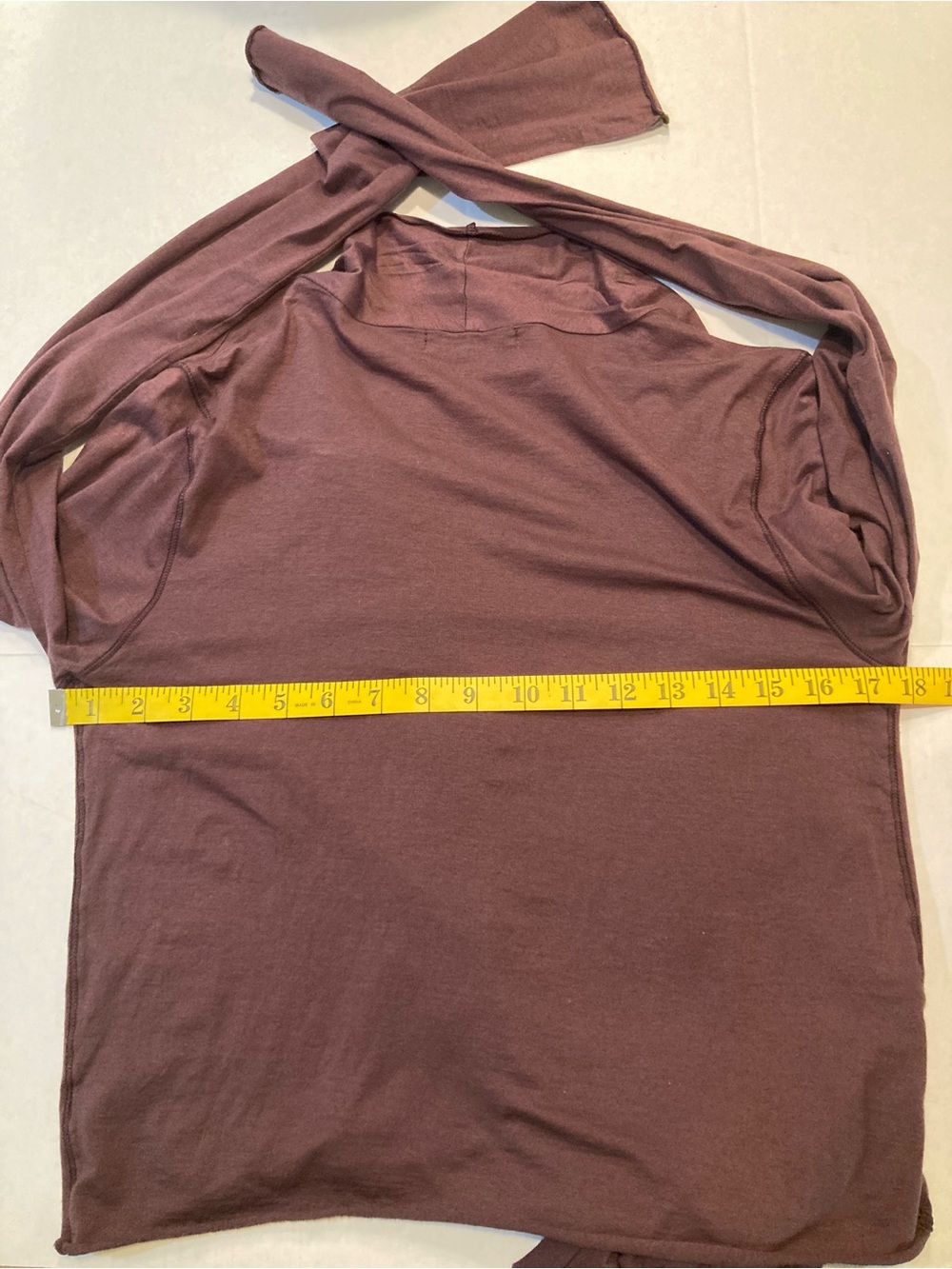 Velvet 🟣 by Graham & Spencer Size XL Wrap Top in Brown - Picture 6 of 8